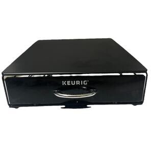 Keurig Under Coffee Brewer K-cup Blavk Storage Drawer Holds 35 K- Cups 14'x11"